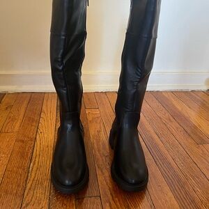 Shoe Dazzle Black Knee-High Boots